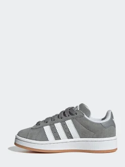 adidas Originals Grey Light Campus 00s Elastic Lace Kids Trainers