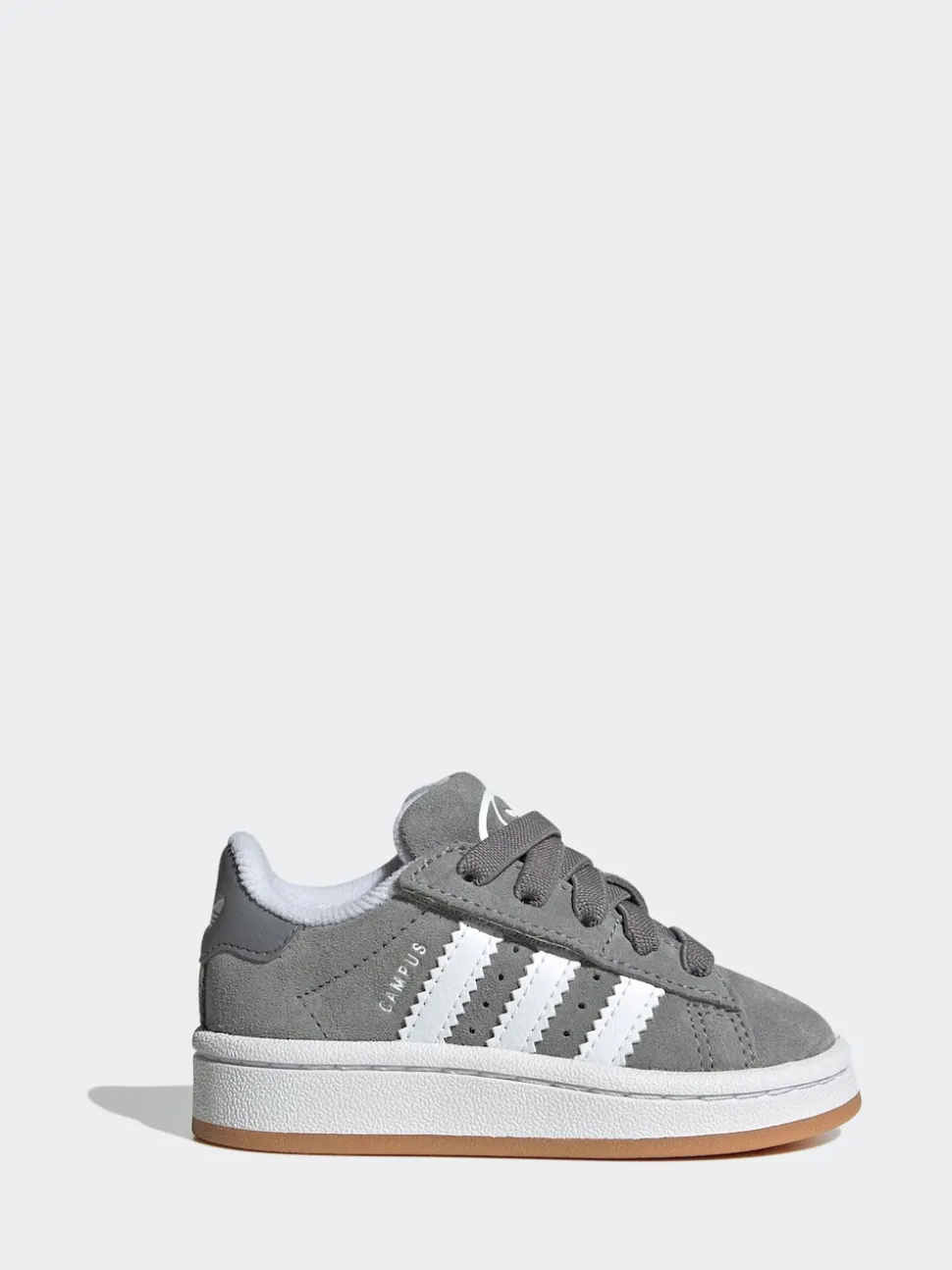 adidas Originals Grey Light Campus 00s Comfort Closure Elastic Lace Infant Trainers