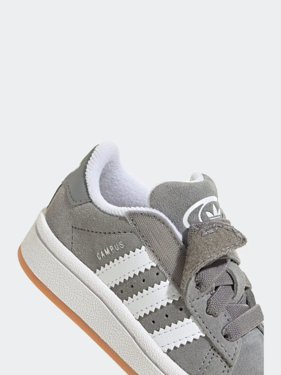 adidas Originals Grey Light Campus 00s Comfort Closure Elastic Lace Infant Trainers