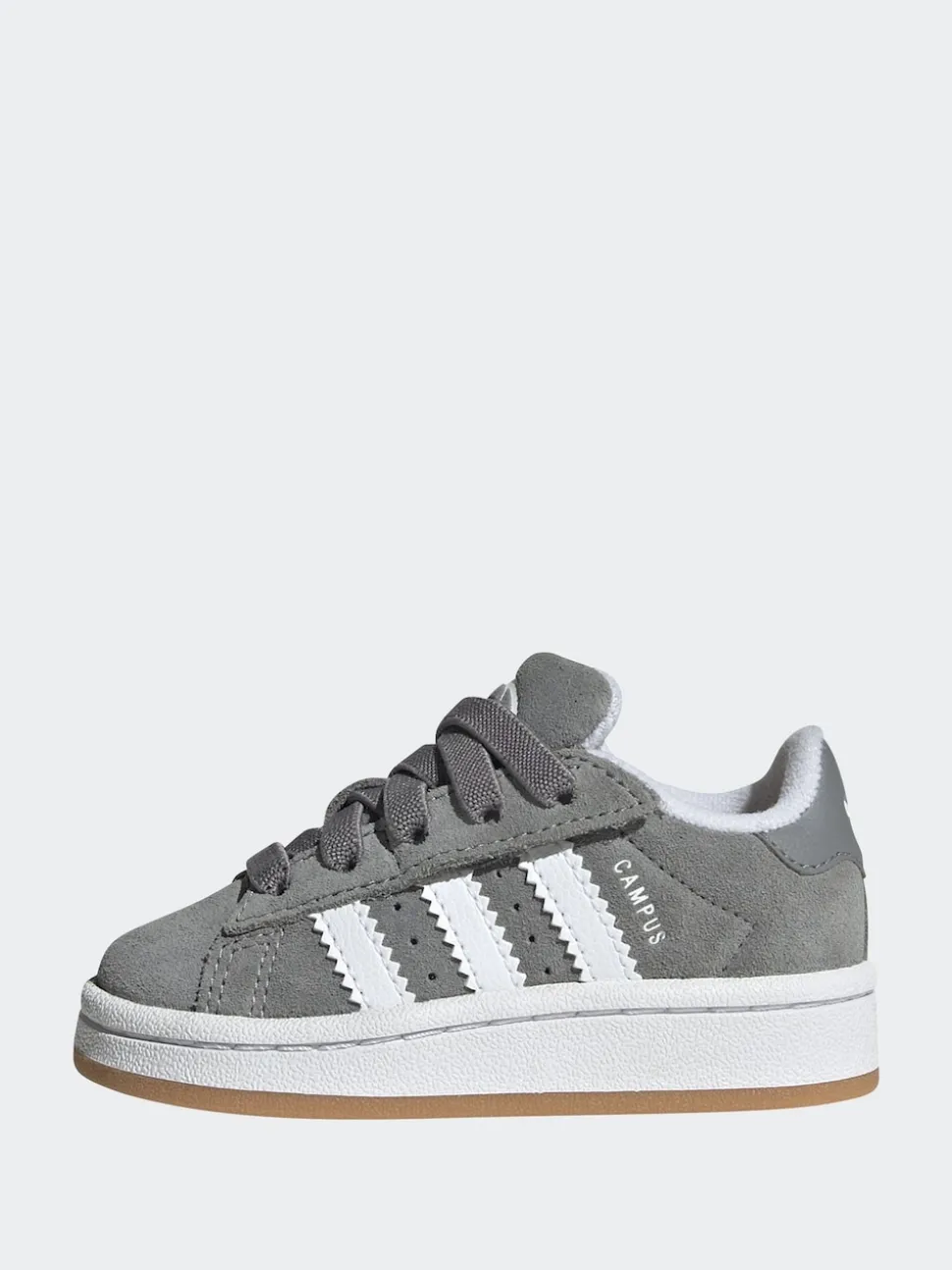 adidas Originals Grey Light Campus 00s Comfort Closure Elastic Lace Infant Trainers