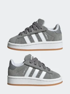 adidas Originals Grey Light Campus 00s Comfort Closure Elastic Lace Infant Trainers