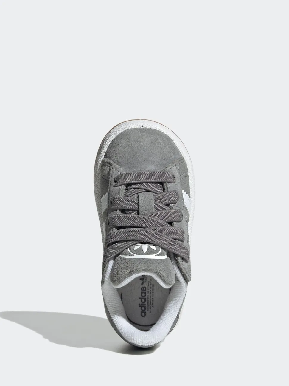 adidas Originals Grey Light Campus 00s Comfort Closure Elastic Lace Infant Trainers