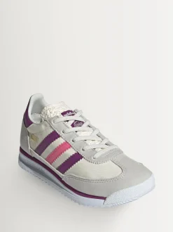 adidas Originals Grey/Purple/Pink SL 72 RS Elastic Laces Trainers