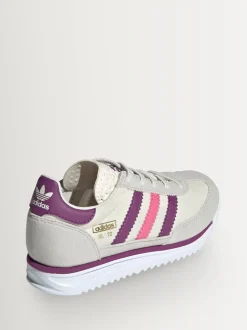 adidas Originals Grey/Purple/Pink SL 72 RS Elastic Laces Trainers