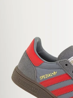 adidas Originals Grey/Red Handball Spezial Trainers