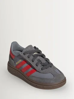 adidas Originals Grey/Red Handball Special Comfort Closure Elastic Lace Infant Trainers