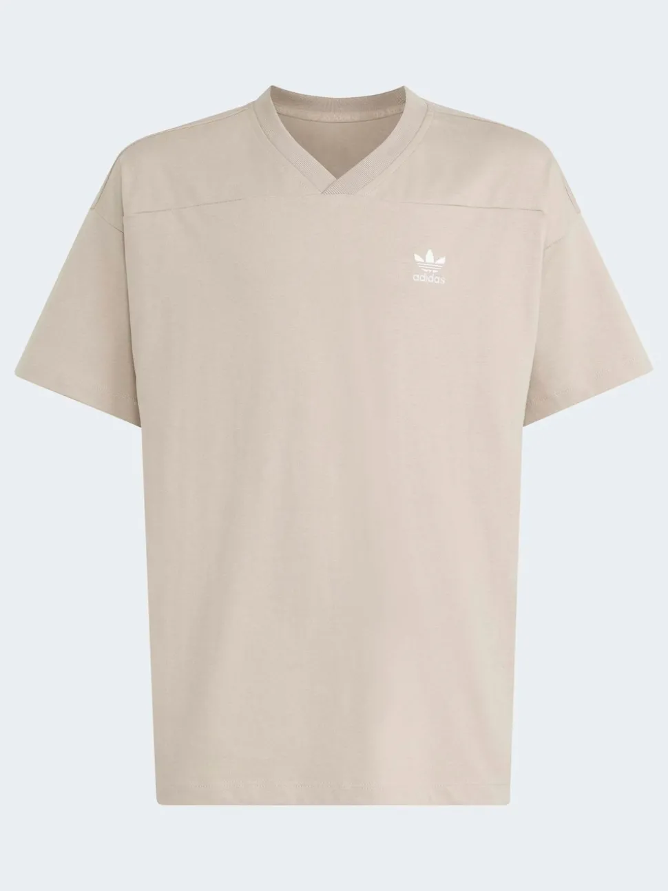 adidas originals Neutral Oversized Cutline V-Neck T-Shirt