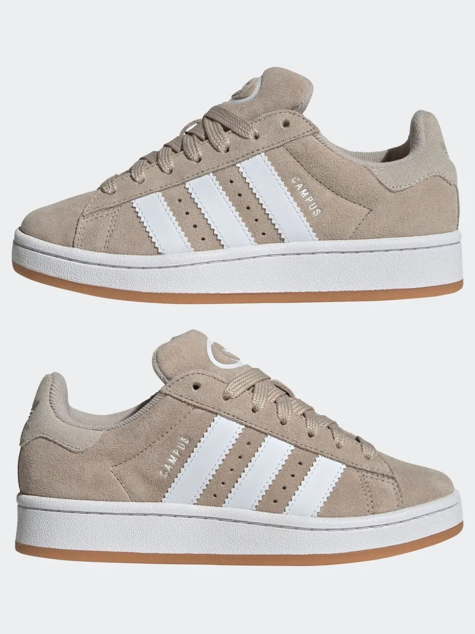 adidas Originals Neutral/White Campus 00s Lace Junior Trainers