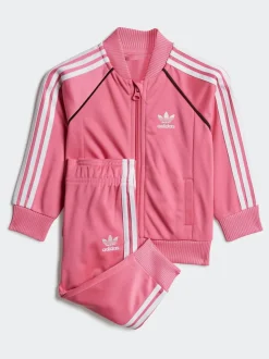 adidas Originals Pink Adicolor SST Infant Kids Tracksuit