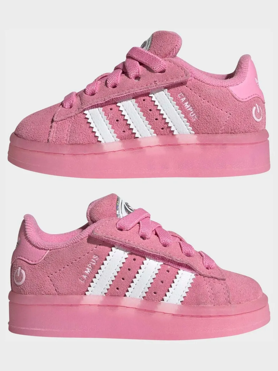 adidas Originals Pink Campus 00S Led Lights Comfort Closure Elastic Lace Shoes