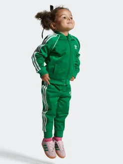 adidas Originals Pink/Green Gazelle Comfort Closure Elastic Laces Infant Trainers