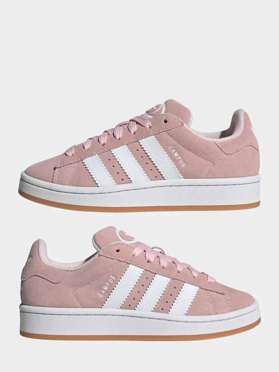 adidas Originals Pink/White Campus 00s Lace Junior Trainers