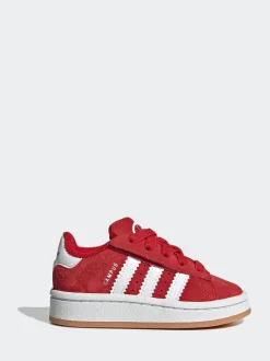 adidas Originals Red Campus 00s Comfort Closure Elastic Lace Infant Trainers