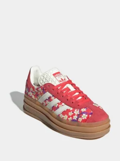 adidas Originals Red Gazelle Bold x Liberty London Lace Junior Trainers