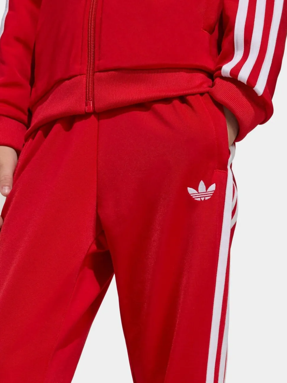adidas Originals Red SST Little Kids Tracksuit