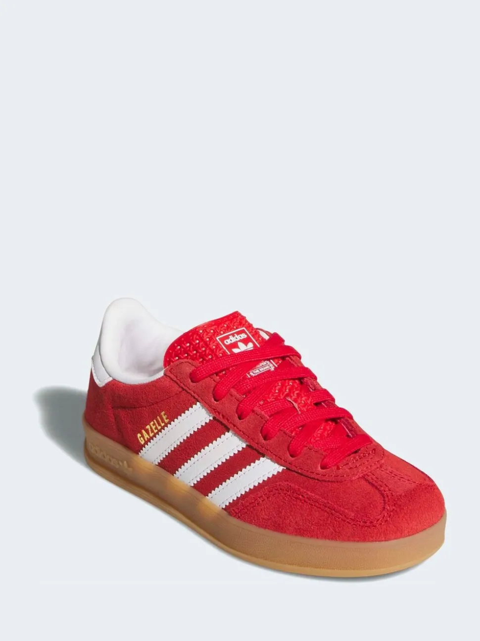 adidas Originals Red/White Gazelle Indoor Trainers