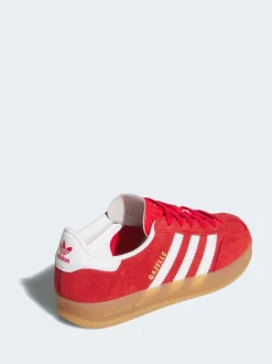 adidas Originals Red/White Gazelle Indoor Trainers