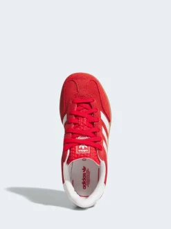 adidas Originals Red/White Gazelle Indoor Trainers