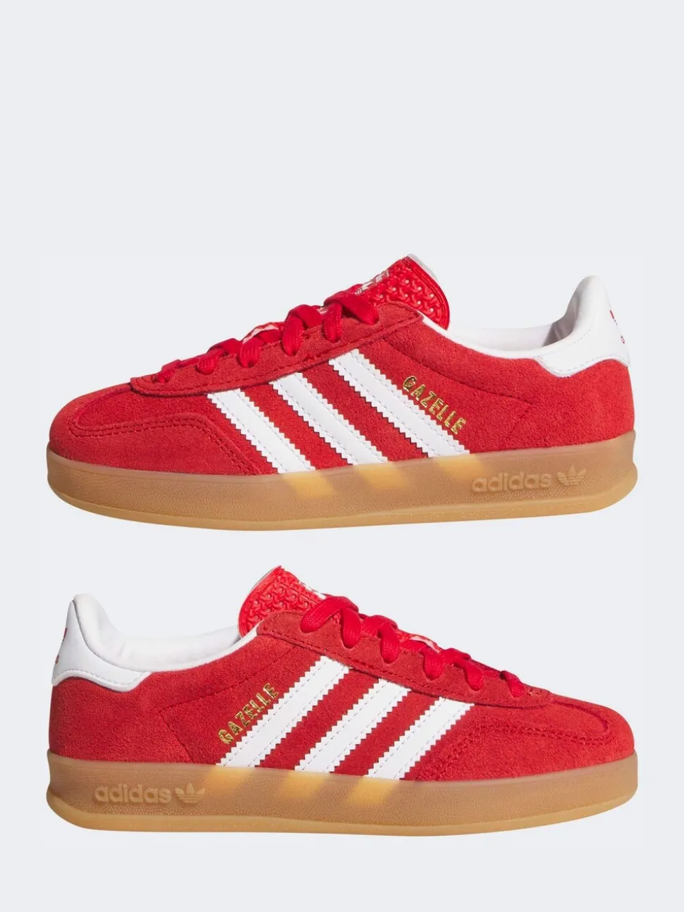 adidas Originals Red/White Gazelle Indoor Trainers