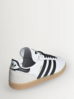 adidas Originals White/Black Samba JP Junior Trainers