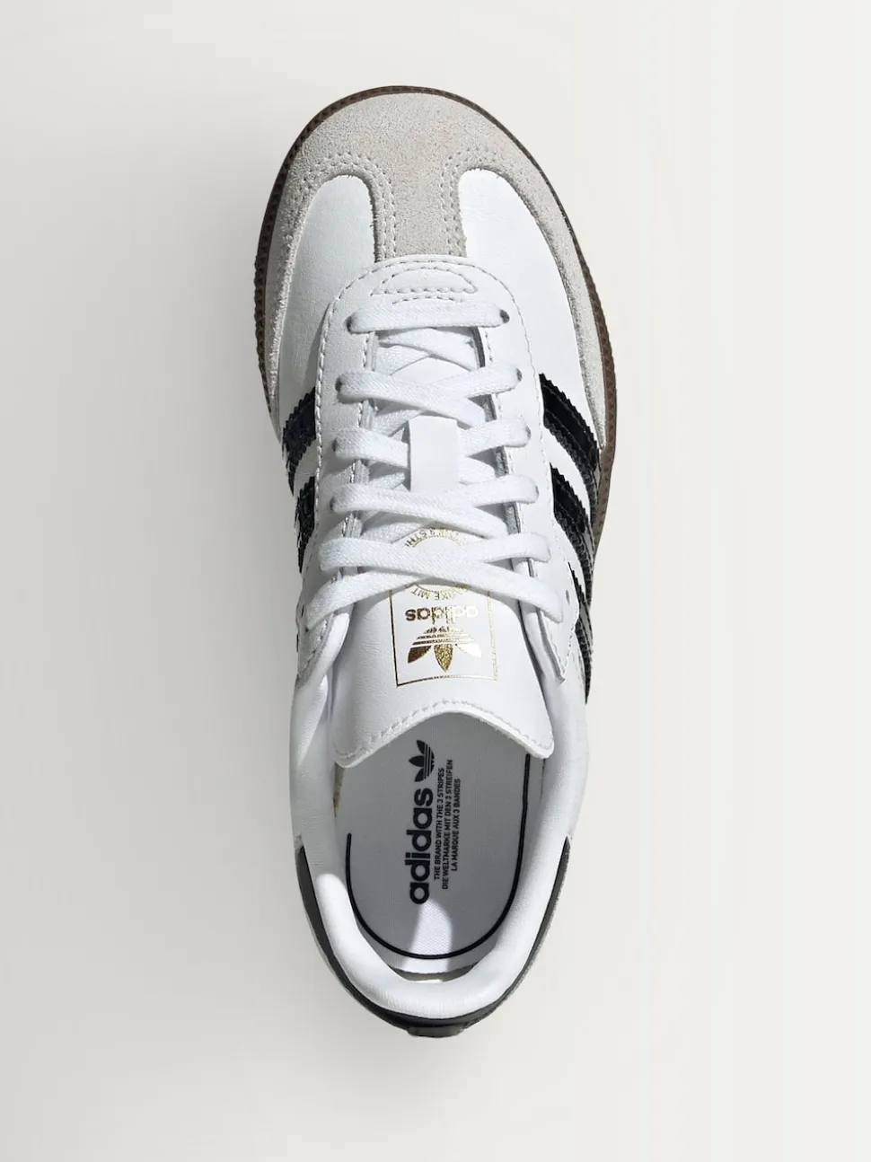 adidas Originals White/Black Samba OG Kids Trainers