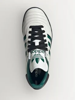 adidas Originals White/Green Samba JP Junior Trainers