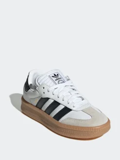adidas Originals White Samba XLG Lace Junior Trainers