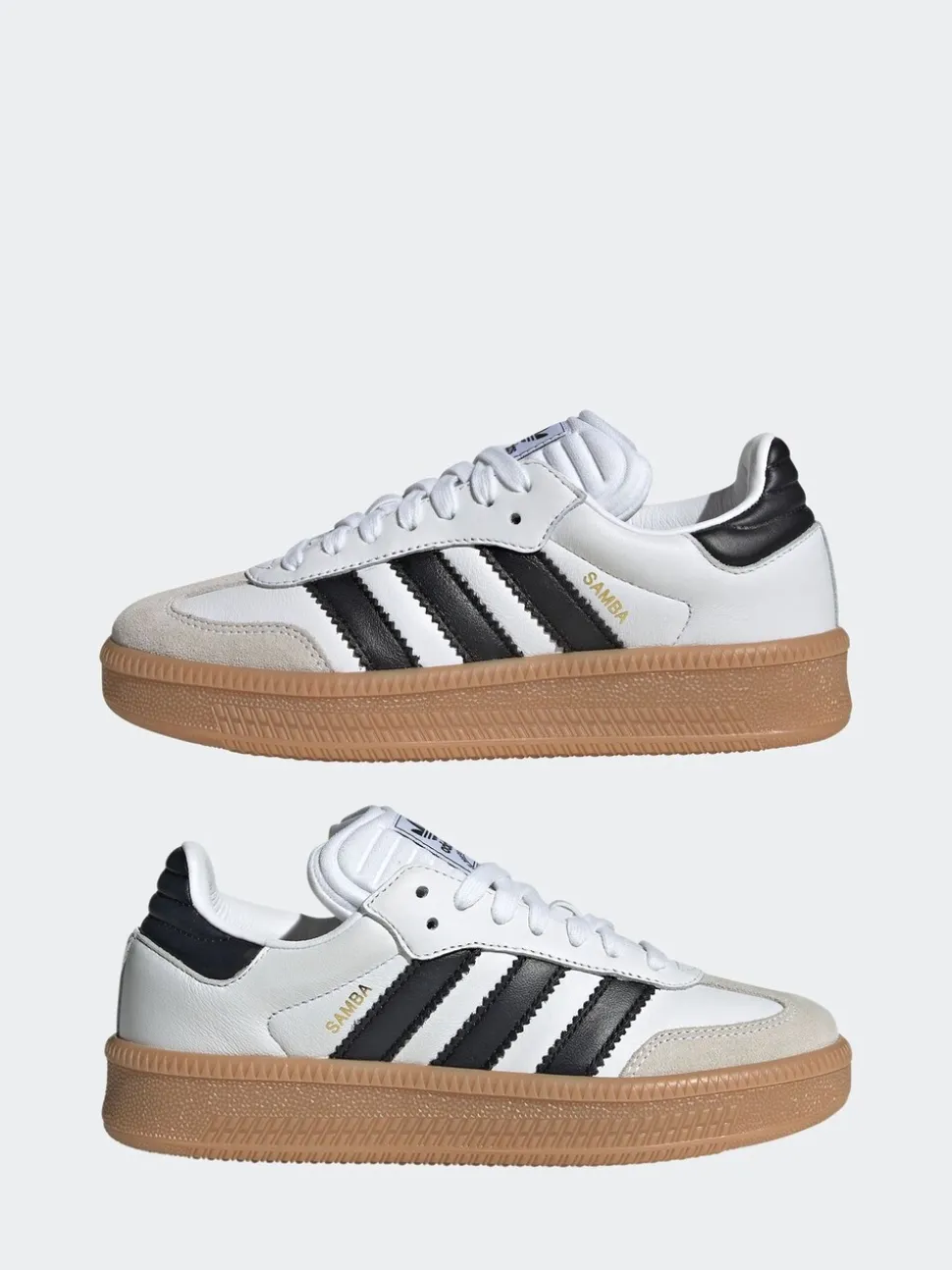 adidas Originals White Samba XLG Lace Junior Trainers