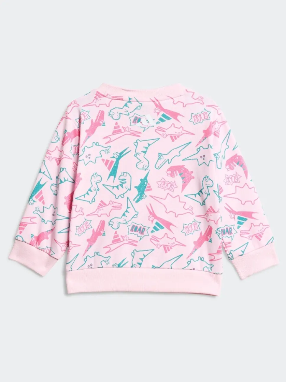 adidas Pink Essentials Adiraptor French Terry Infant Kids Joggers Set