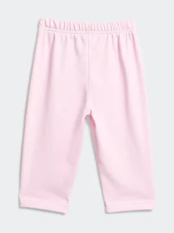 adidas Pink Essentials Adiraptor French Terry Infant Kids Joggers Set