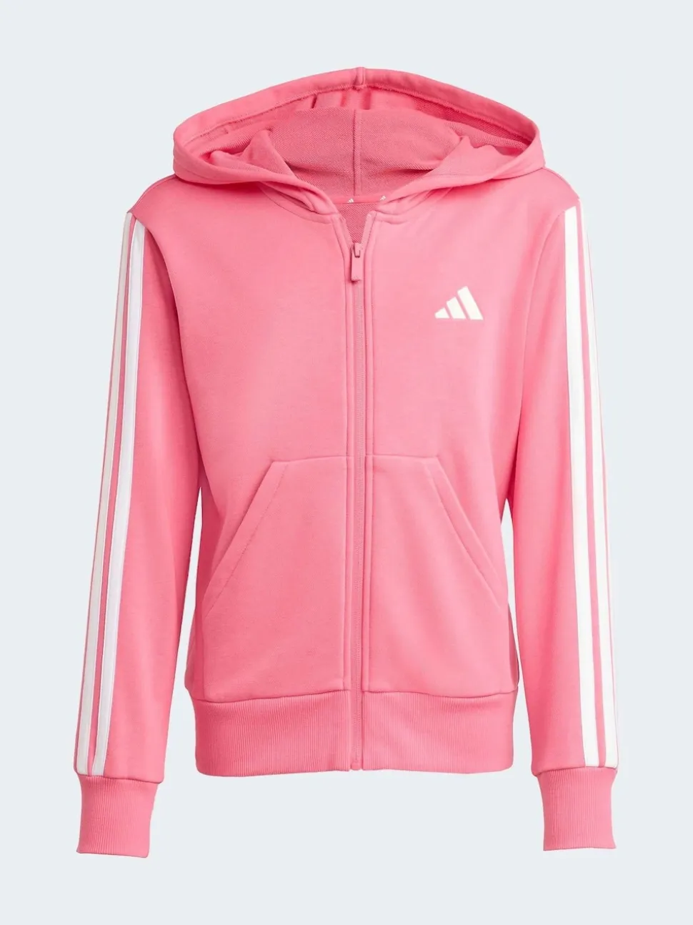 adidas Pink Essentials Full Zip Hoodie