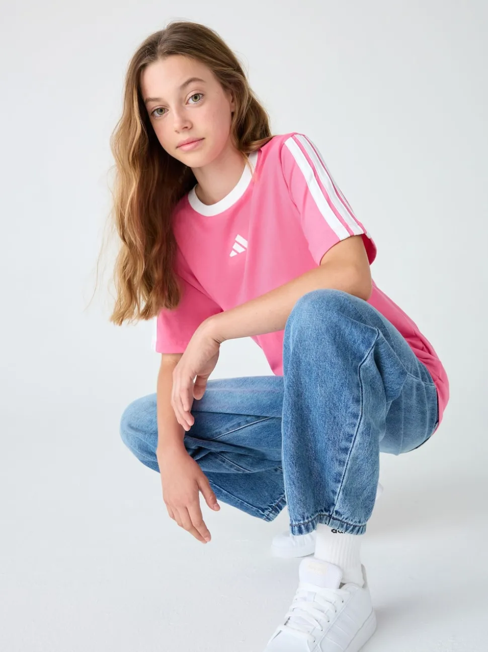 adidas Pink Essentials Kids T-Shirt