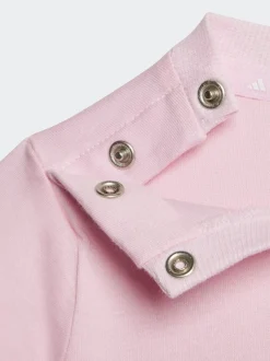 adidas Pink Essentials T-Shirt and Shorts Set Infant Kids
