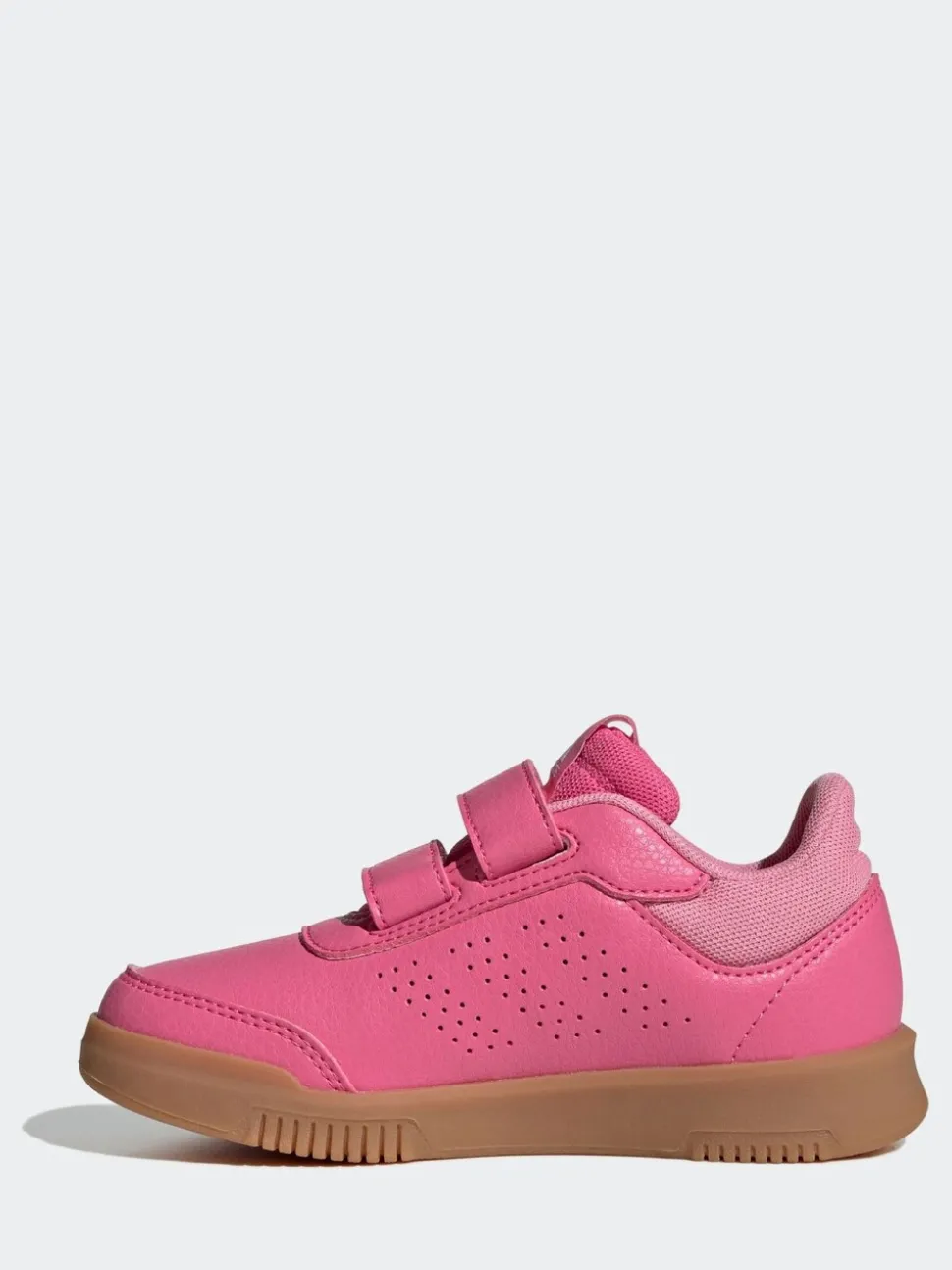 adidas Pink/Tan Hook and Loop Tensaur Kids Trainers