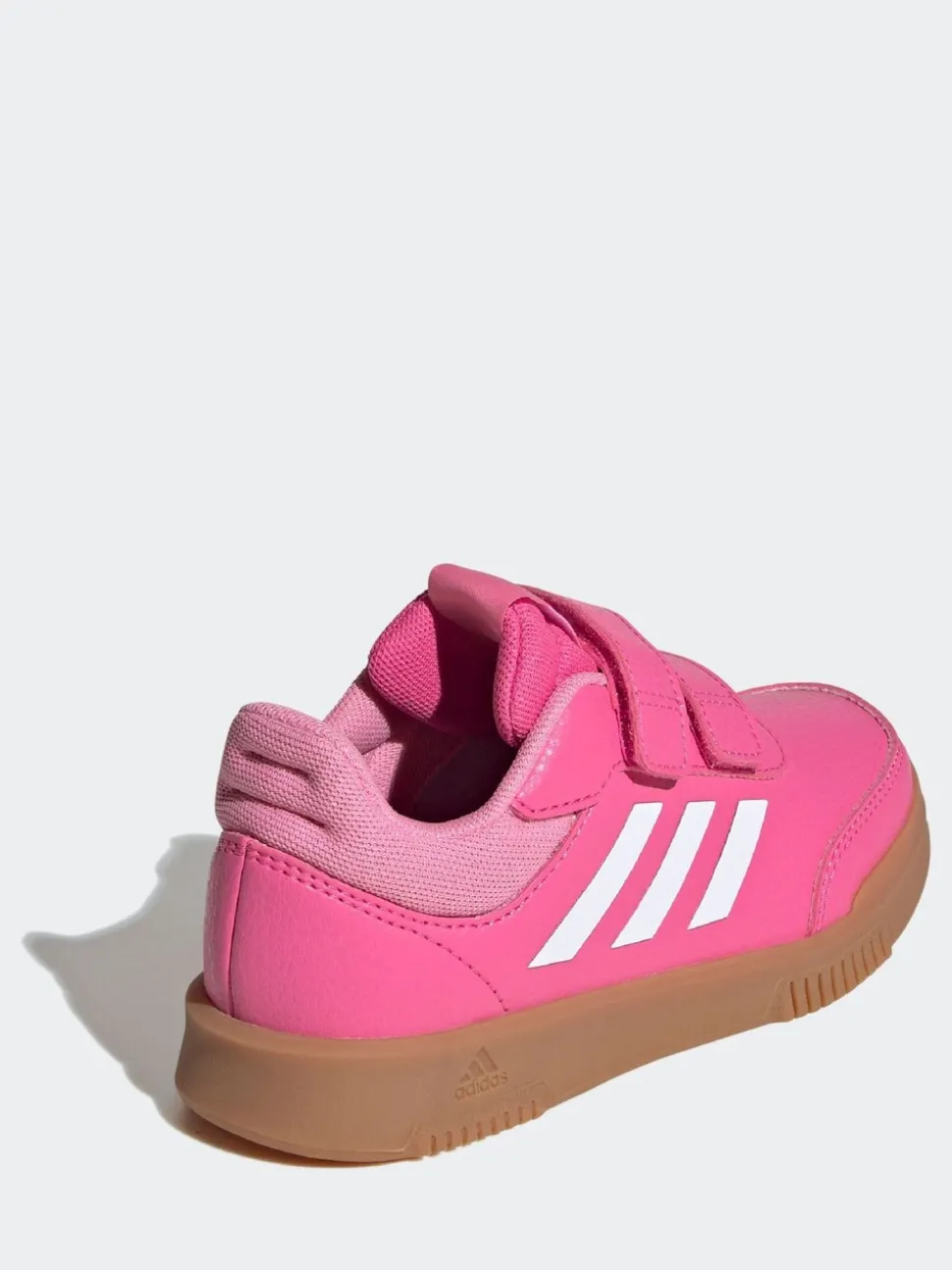 adidas Pink/Tan Hook and Loop Tensaur Kids Trainers