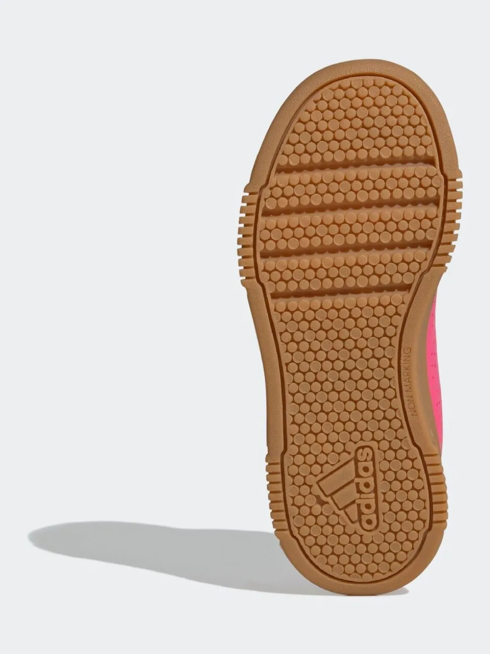 adidas Pink/Tan Hook and Loop Tensaur Kids Trainers
