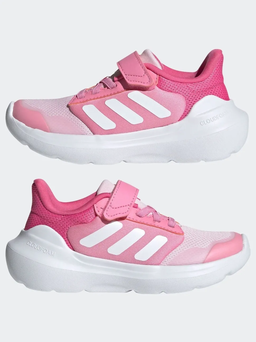 adidas Pink Tensaur Run 2.0 Hook and Loop Kids Trainers
