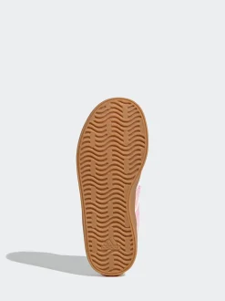 adidas Pink VL Court 3.0 Elastic Lace Kids Trainers
