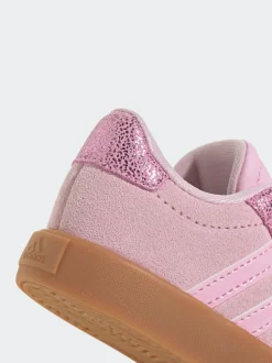 adidas Pink VL Court 3.0 Hook and Loop Kids Trainers