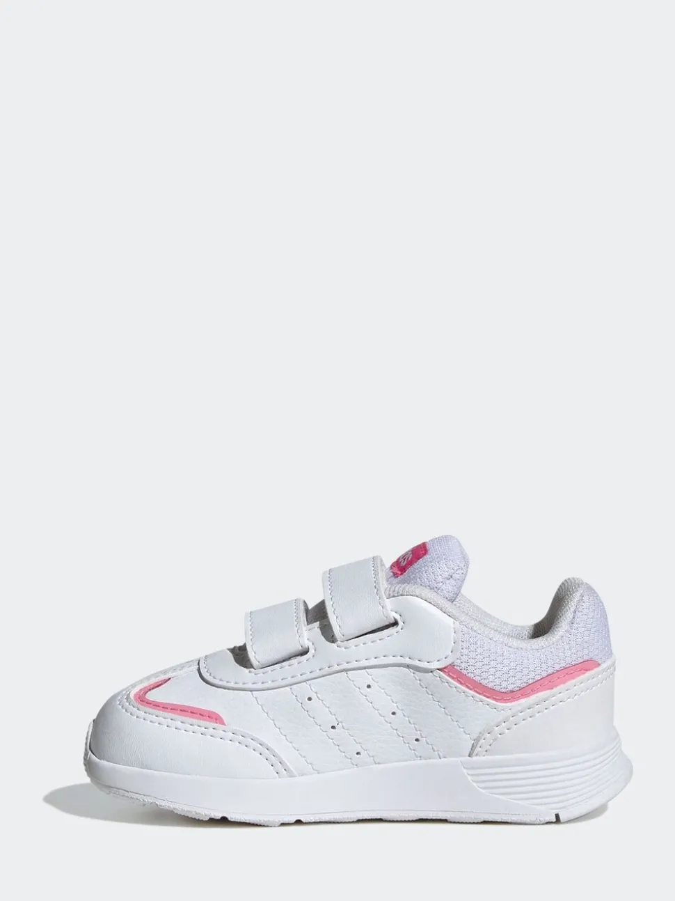 adidas Pink/White Tensaur Switch Hook and Loop Infant Trainers
