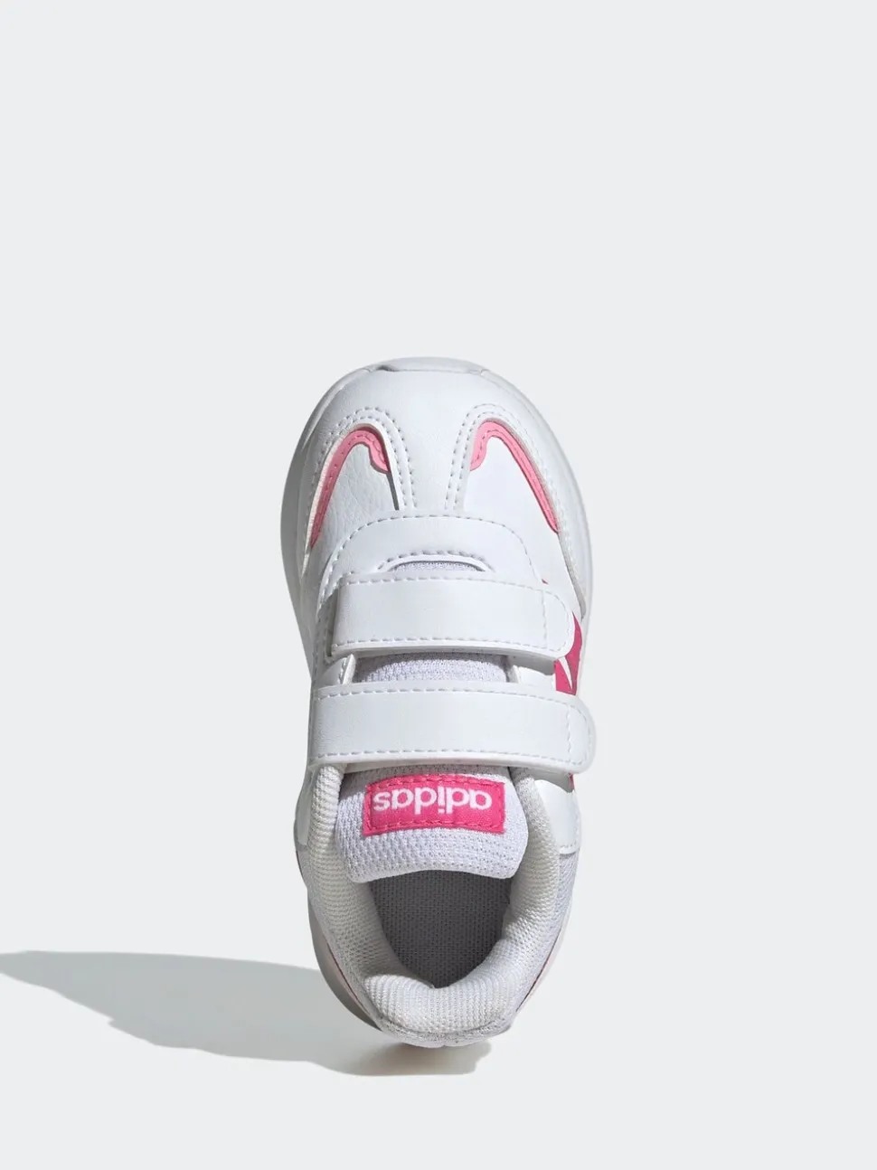 adidas Pink/White Tensaur Switch Hook and Loop Infant Trainers