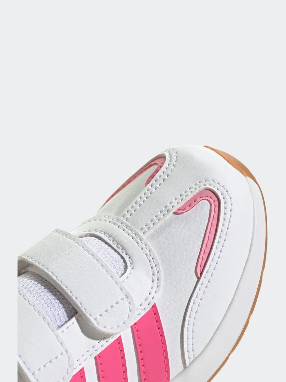 adidas Pink/White Tensaur Switch Hook and Loop Kids Trainers