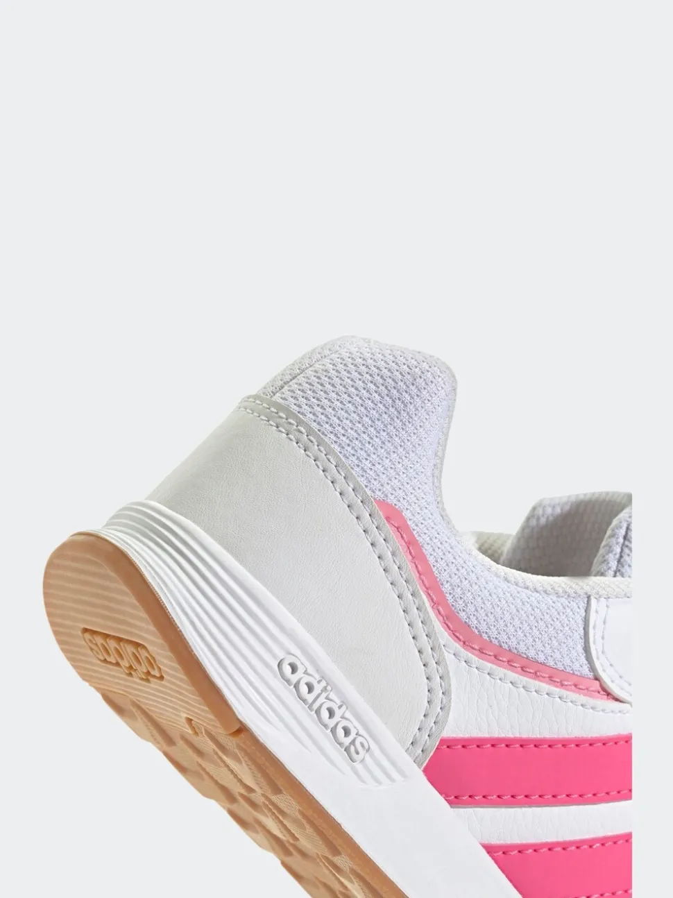 adidas Pink/White Tensaur Switch Hook and Loop Kids Trainers