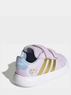 adidas Purple Disney Frozen Grand Court 3.0 Infant Trainers