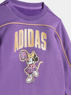 adidas Purple Disney Minnie Mouse Sweat Top and Legging Set