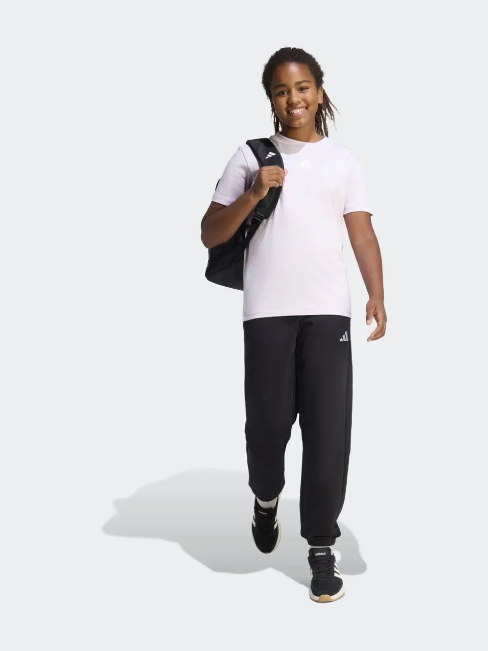 adidas Purple Essentials Kids T-Shirt