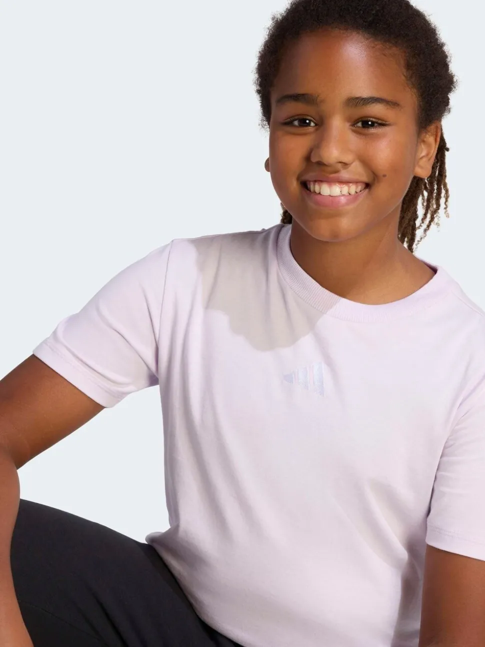 adidas Purple Essentials Kids T-Shirt