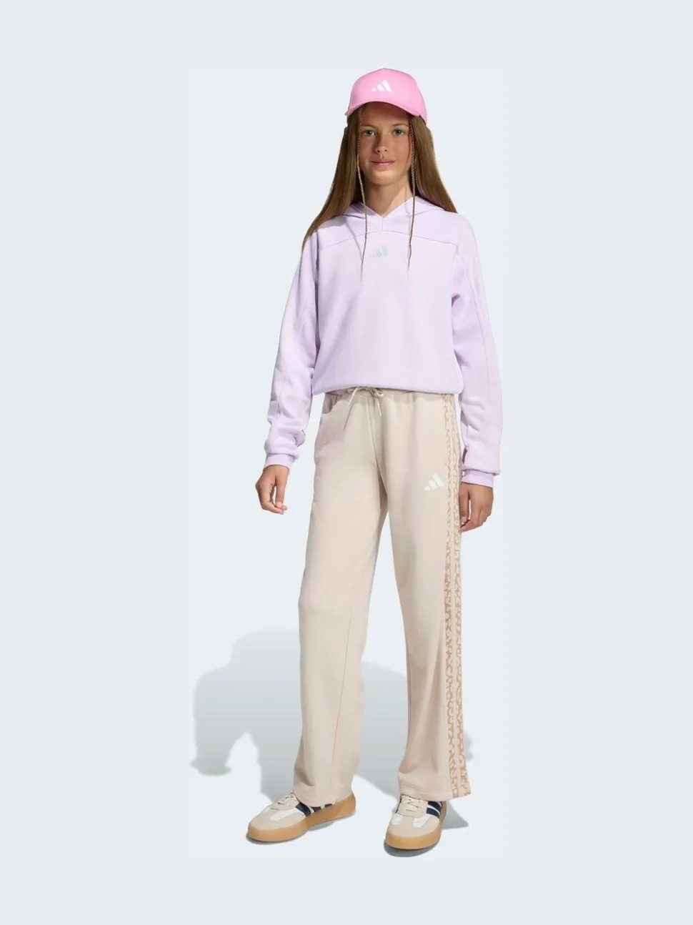adidas Purple Glam Cropped Hoodie