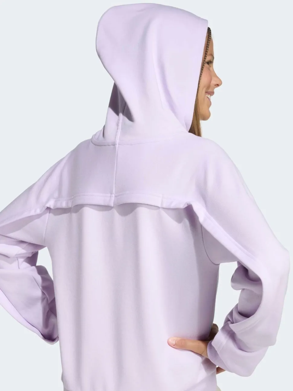 adidas Purple Glam Cropped Hoodie
