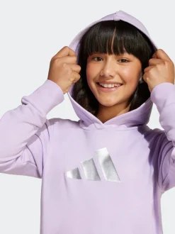 adidas Purple Glam Graphic Print Kids Hoodie